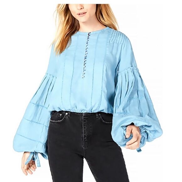 Free People Tops - Free people baloon sleeve blouse